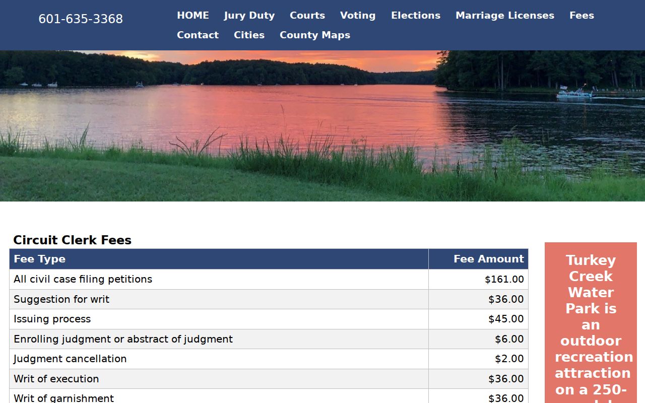 Newton County criminal docket Circuit Clerk fee schedule