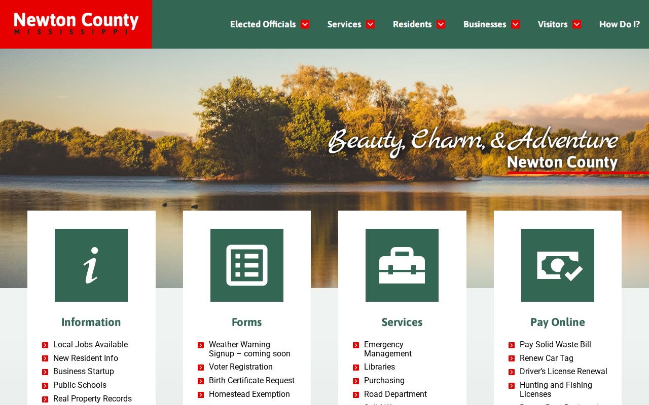 Newton County court docket official county homepage